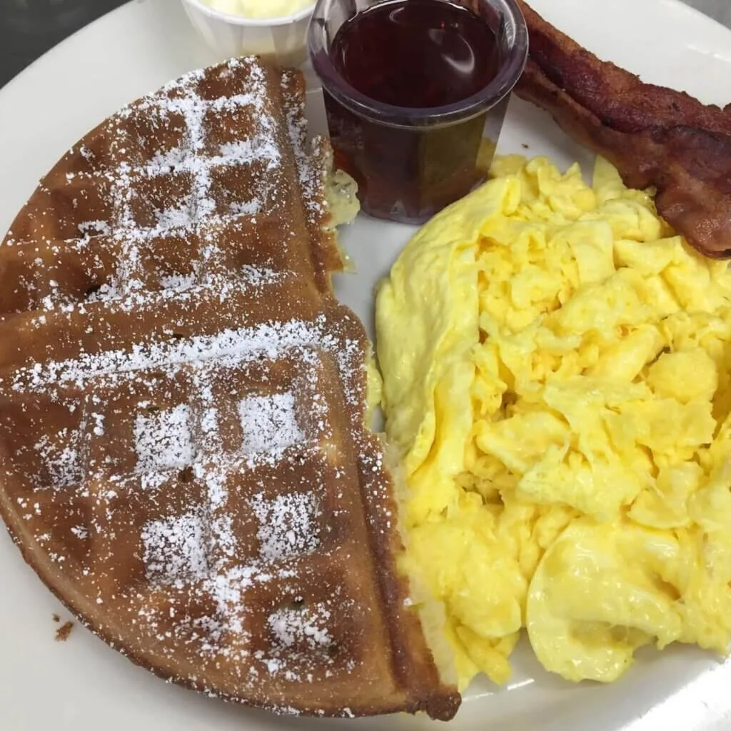 ½ Belgian Waffle & Two Eggs