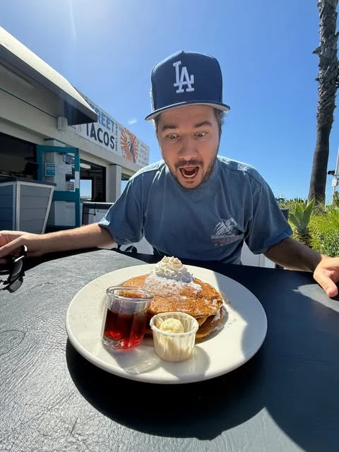 Pumpkin spice pancakes featured in a Good Stuff Instagram reel